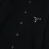 PRADA Wool Cardigan, Coarse Knit, Premium Craftsmanship, Imported Yarn with Soft Finish, Embroidered Chest Logo, Authentic Reproduction
