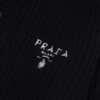 PRADA Wool Cardigan, Coarse Knit, Premium Craftsmanship, Imported Yarn with Soft Finish, Embroidered Chest Logo, Authentic Reproduction
