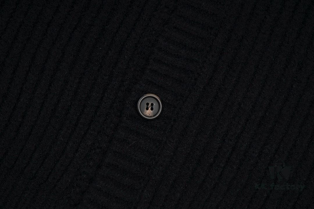 PRADA Wool Cardigan, Coarse Knit, Premium Craftsmanship, Imported Yarn with Soft Finish, Embroidered Chest Logo, Authentic Reproduction