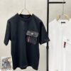 Prada Men's Casual Short-Sleeve T-Shirt, Exclusive New Arrival, Original Order, High-End Custom, Premium Quality, Fashionable and Versatile Bestseller