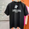PRADA 2025 Spring/Summer New Short Sleeve T-Shirt! Runway-Inspired Fashion Casual Tee with Signature Logo Design! Premium 260g 100% Cotton Fabric, Soft and Skin-Friendly Texture, Exceptional Comfort and Breathability. A Gender-Neutral Unisex Style for Couples, Redefining Contemporary Fashion Elegance. Distinguished from Market Versions  ️ High-End Collection!