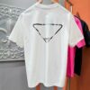 PRADA 2025 Spring/Summer New Arrival Short Sleeve T-Shirt! Runway-Inspired Fashion Casual Tee with Signature Logo Design! Premium 260g 100% Cotton Fabric, Soft and Skin-Friendly Texture, Exceptional Comfort and Breathability – Truly Irresistible in Person! Gender-Neutral Unisex Style for Couples, Redefining Contemporary Fashion Elegance! Distinguished from Standard Market Versions  ️ High-End Collection!
