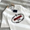 PRADA 2025 Spring/Summer New Unisex Short Sleeve T-Shirt, Exclusive Launch – Classic and Fashionable Design with Signature Logo Embroidery, Made from 100% Imported Pure Cotton