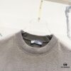 PRADA Washed 320g Short Sleeve T-Shirt with Minimalist Triangular Embroidered Logo