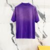 PRADA/Prada 320g Washed Short Sleeve T-Shirt with Minimalist Triangular Logo Embroidery