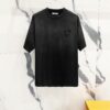 PRADA/Prada 320g Washed Short Sleeve T-Shirt with Minimalist Triangular Logo Embroidery