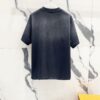 PRADA/Prada 320g Washed Short Sleeve T-Shirt with Minimalist Triangular Logo Embroidery