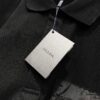 PRADA Men's Polo Shirt with Lapel, Nylon Pocket Zipper Design, Brand Triangle Logo Metal Badge
