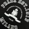 Prada 320g Heavyweight Cotton Loose-Fit T-Shirt with 3D Embossed Logo Design