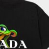 PRADA*Prada* Loose Fit Printed Logo Design Spring Summer New Round Neck Fashion Short Sleeve T-Shirt, Soft and Comfortable Unisex Wear, Versatile Casual Essential