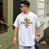PRADA*Prada* Loose Fit Printed Logo Design Spring Summer New Fashion Crew Neck Short Sleeve T-Shirt, Soft and Comfortable Unisex Wear, Versatile Casual Essential