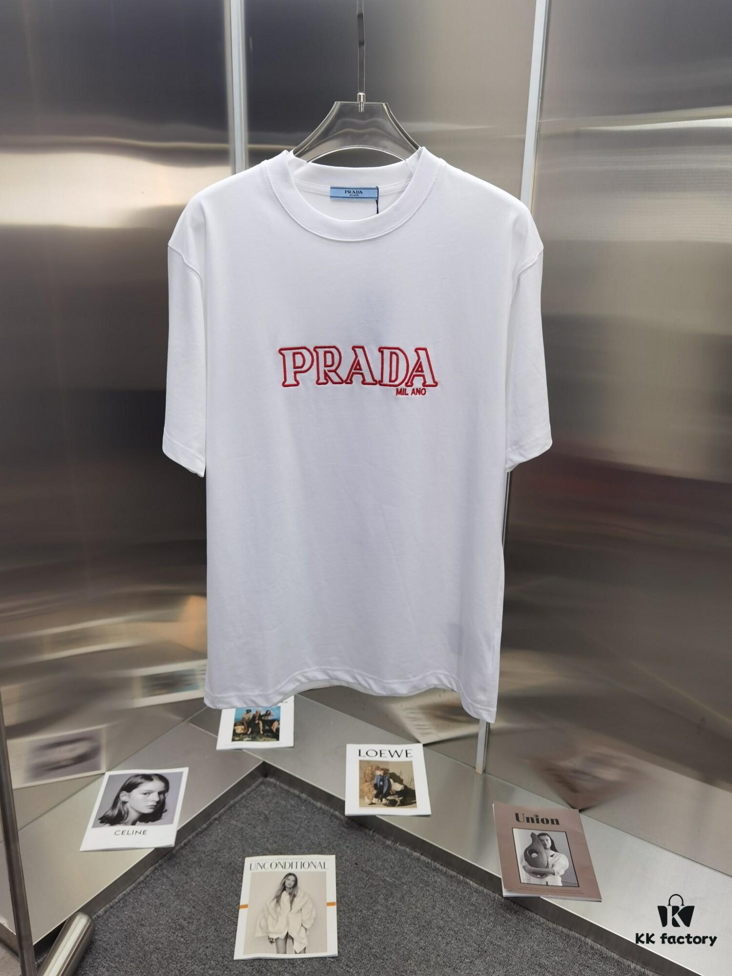 PR*DA Embroidered Premium Version Short Sleeve T-Shirt (Unisex Design)