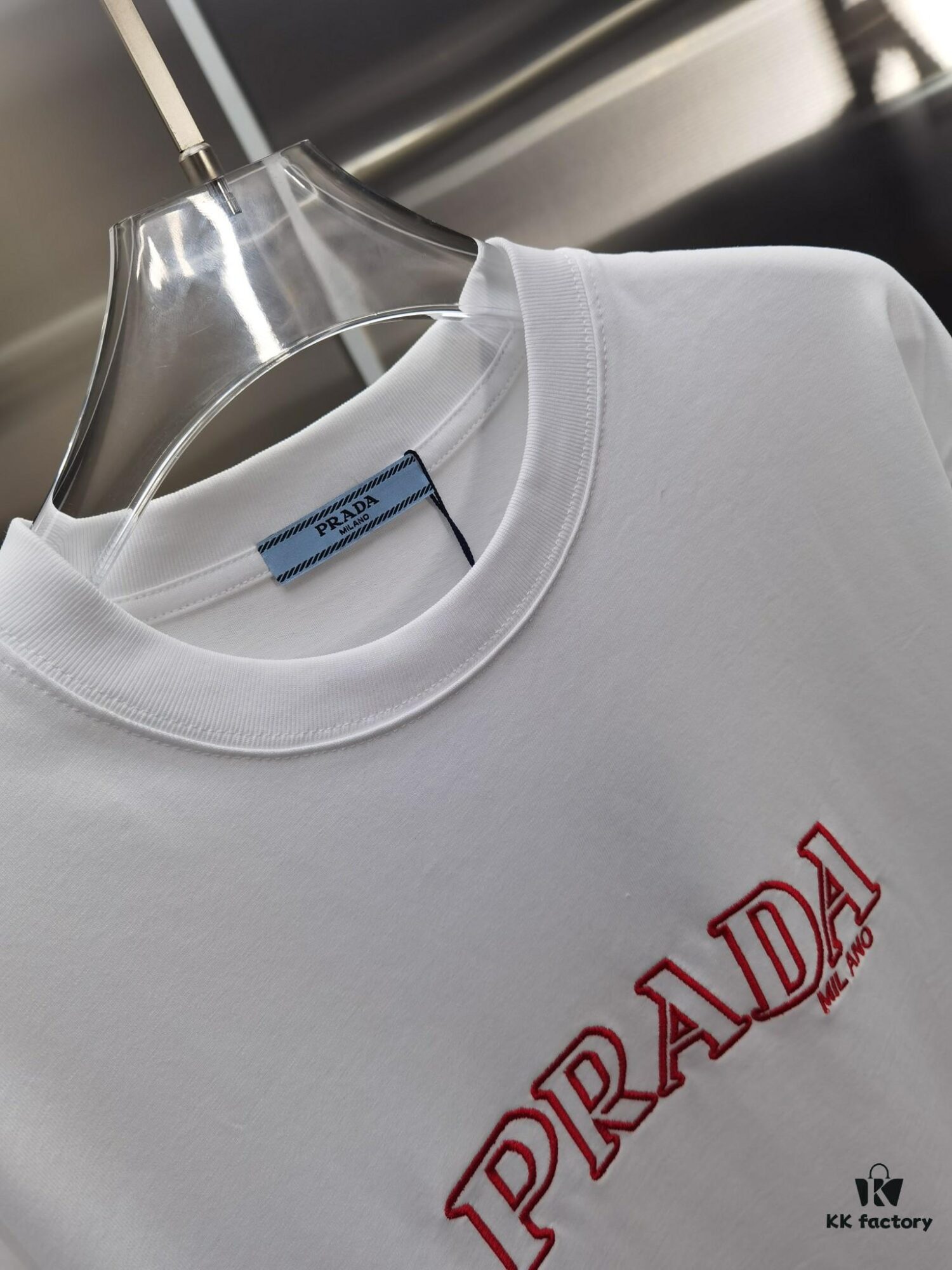 PR*DA Embroidered Premium Version Short Sleeve T-Shirt (Unisex Design)
