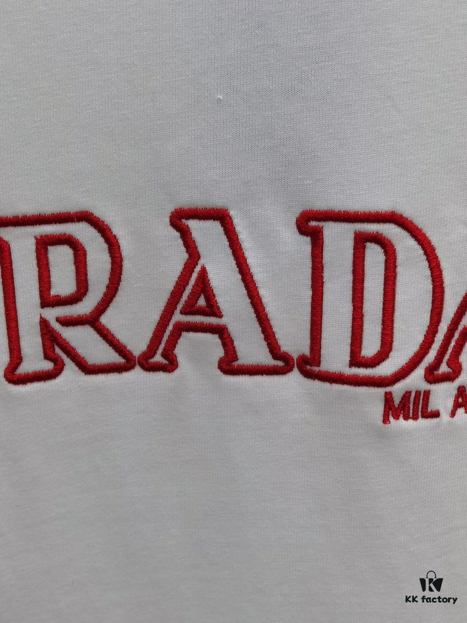PR*DA Embroidered Premium Version Short Sleeve T-Shirt (Unisex Design)