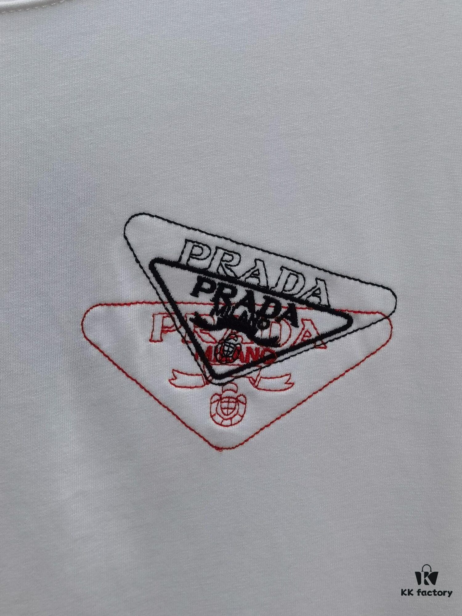 PR*DA Embroidered Premium Version Short Sleeve T-Shirt (Unisex)