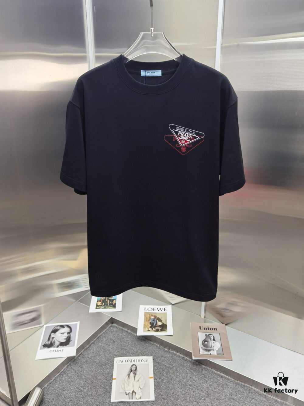 PR*DA Embroidered Premium Version Short Sleeve T-Shirt (Unisex Design)