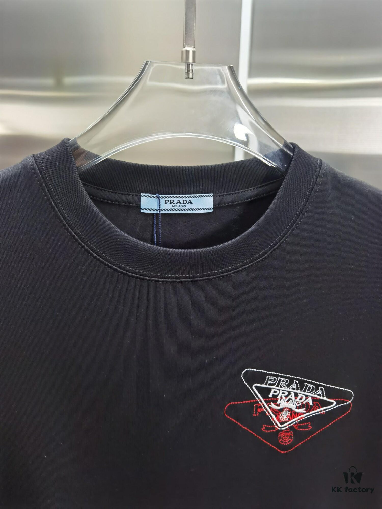 PR*DA Embroidered Premium Version Short Sleeve T-Shirt (Unisex Design)