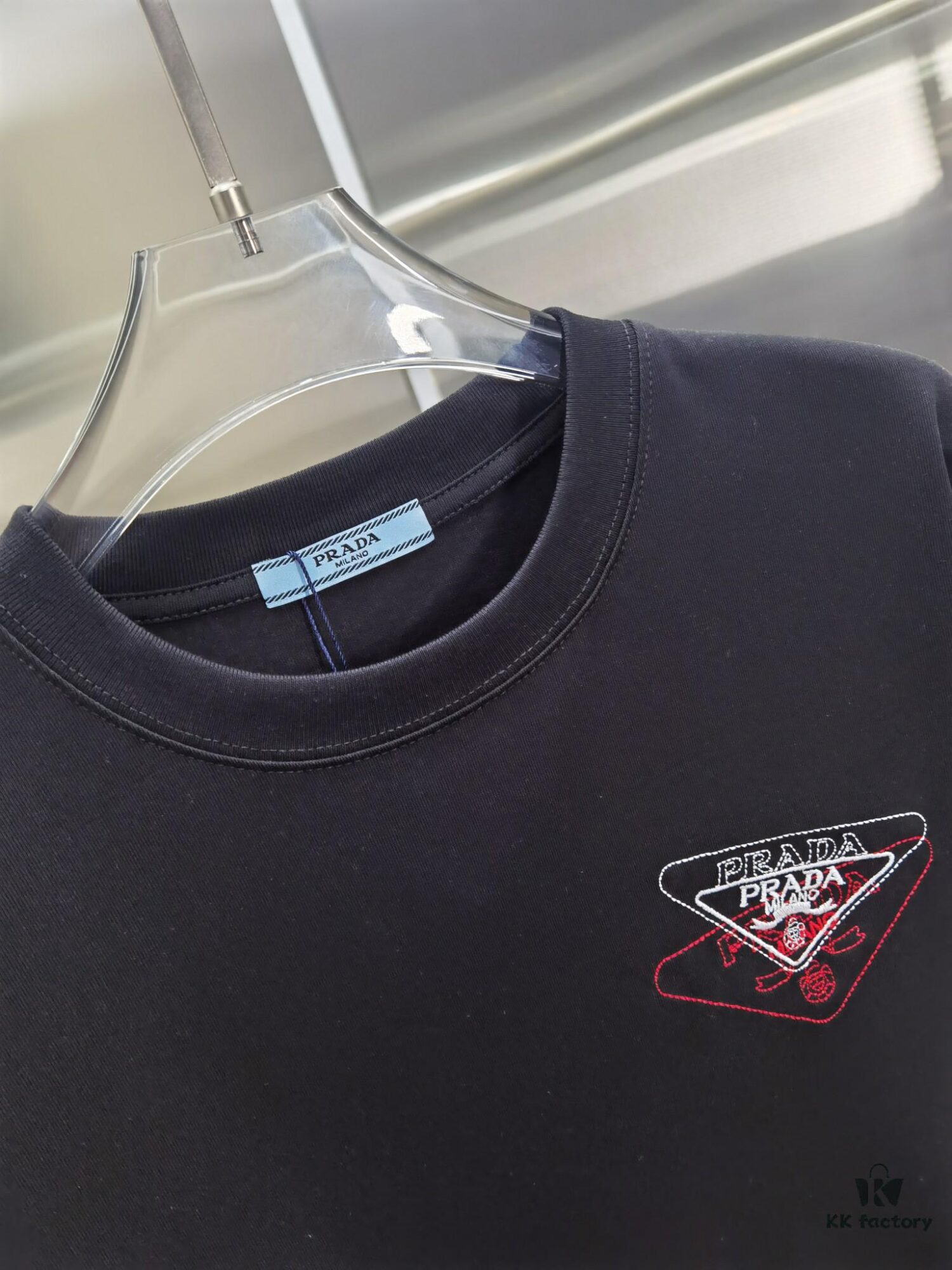 PR*DA Embroidered Premium Version Short Sleeve T-Shirt (Unisex Design)