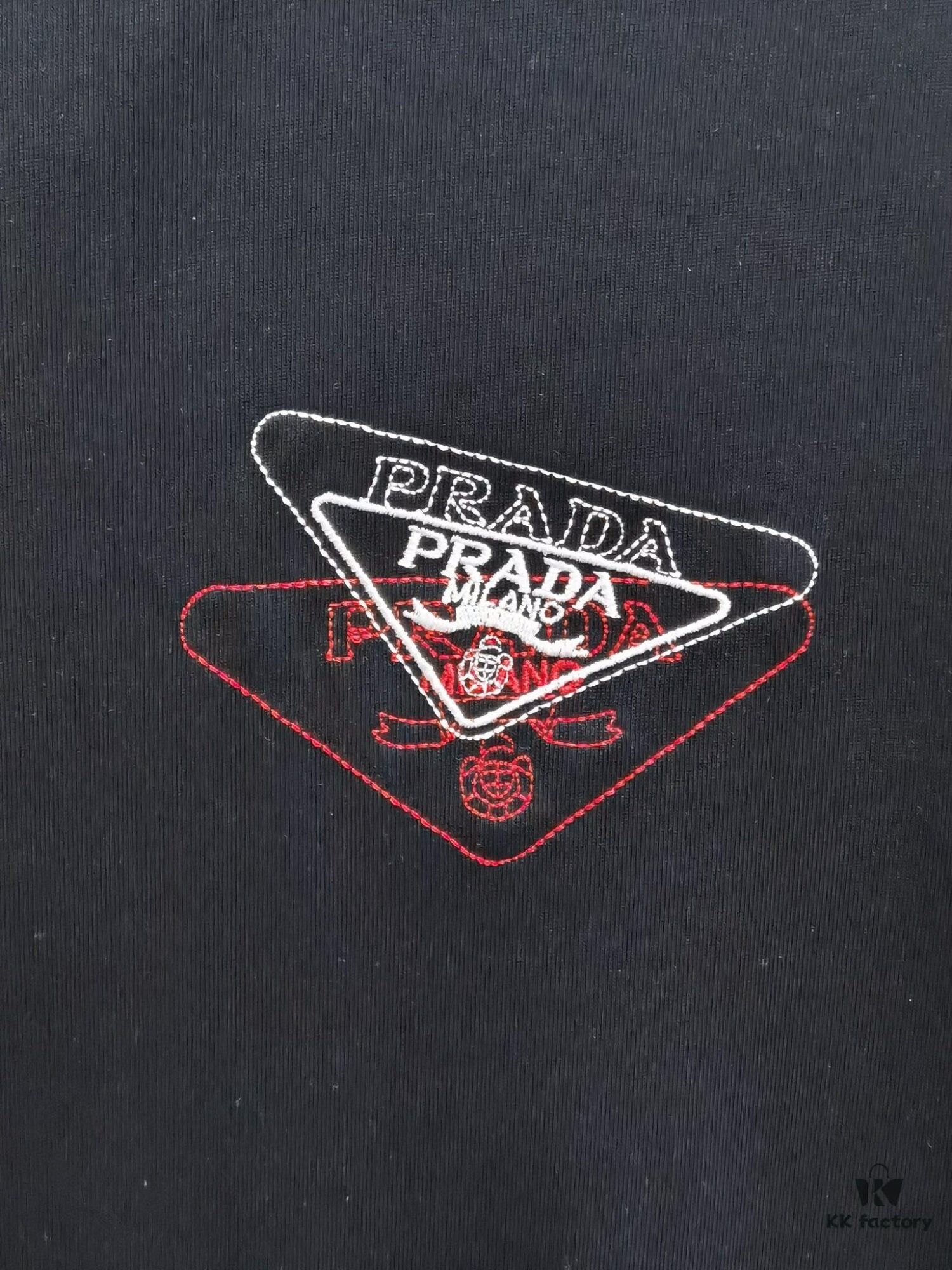 PR*DA Embroidered Premium Version Short Sleeve T-Shirt (Unisex Design)