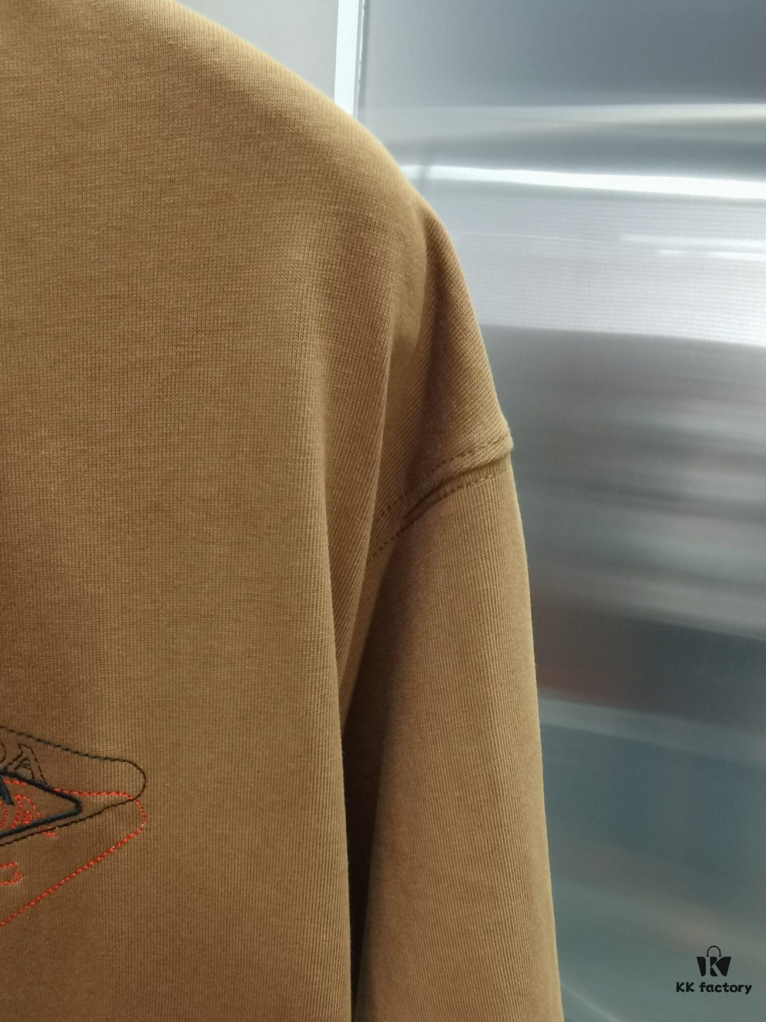 PR*DA Embroidered Premium Short Sleeve T-Shirt (Top Quality, Distinct from Standard Version)