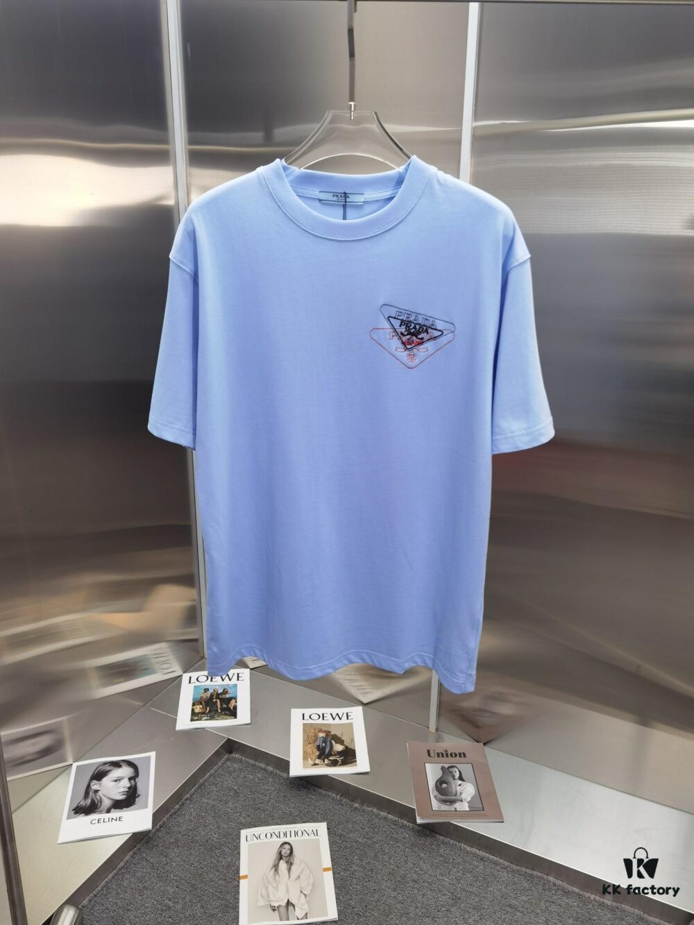 PR*DA Embroidered Premium Version Short Sleeve T-Shirt (Unisex Design)