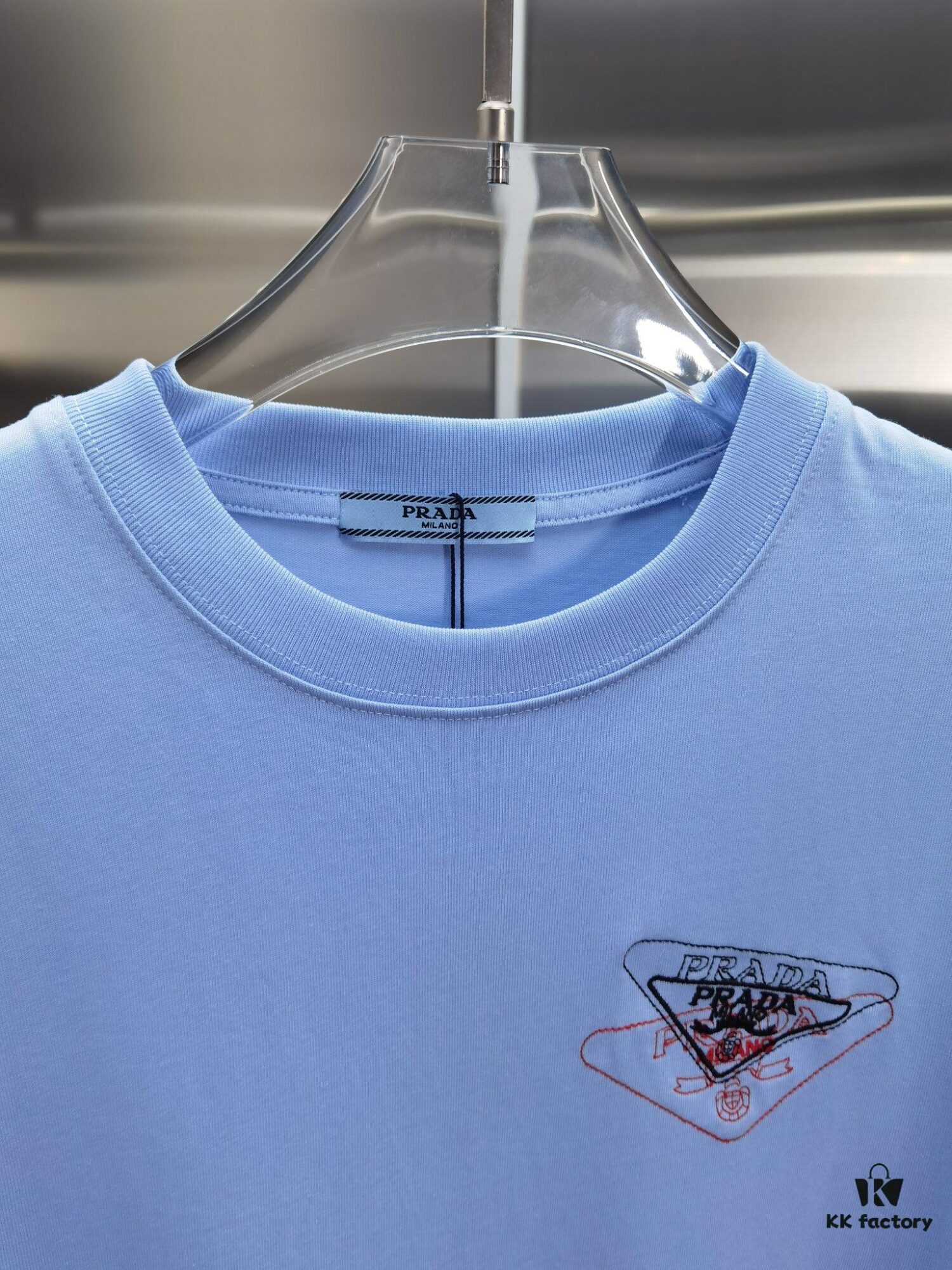 PR*DA Embroidered Premium Version Short Sleeve T-Shirt (Unisex Design)