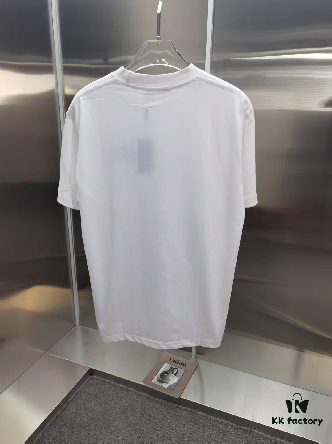 PR*DA Embroidered Short Sleeve T-Shirt (Premium Embroidery Version, Different from Standard)