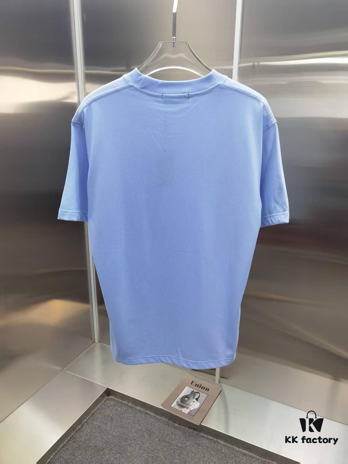 PR*DA Embroidered Premium Short Sleeve T-Shirt (High-End Version, Distinct from Standard Market Offerings)