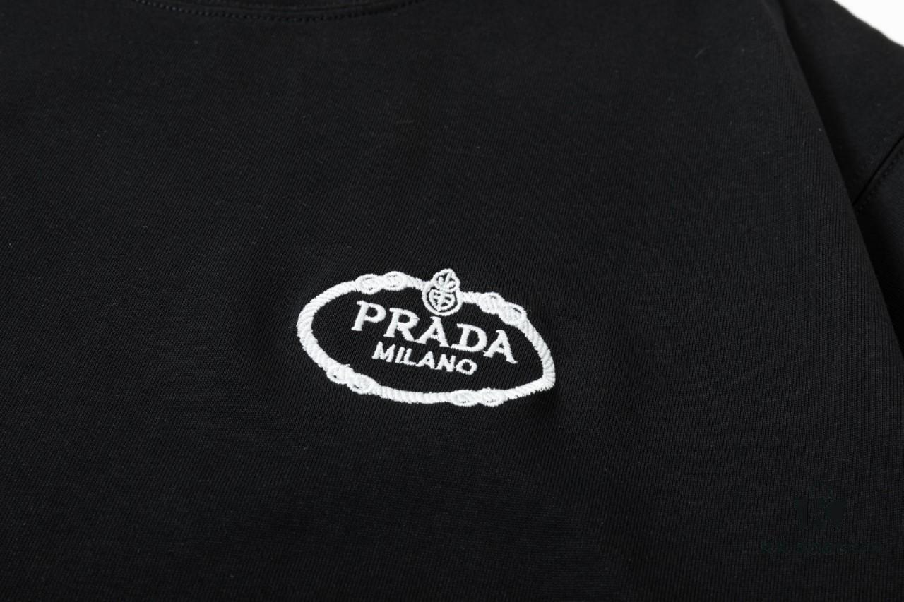 PR*DA Embroidered Premium Version Short Sleeve T-Shirt (Unisex Design)