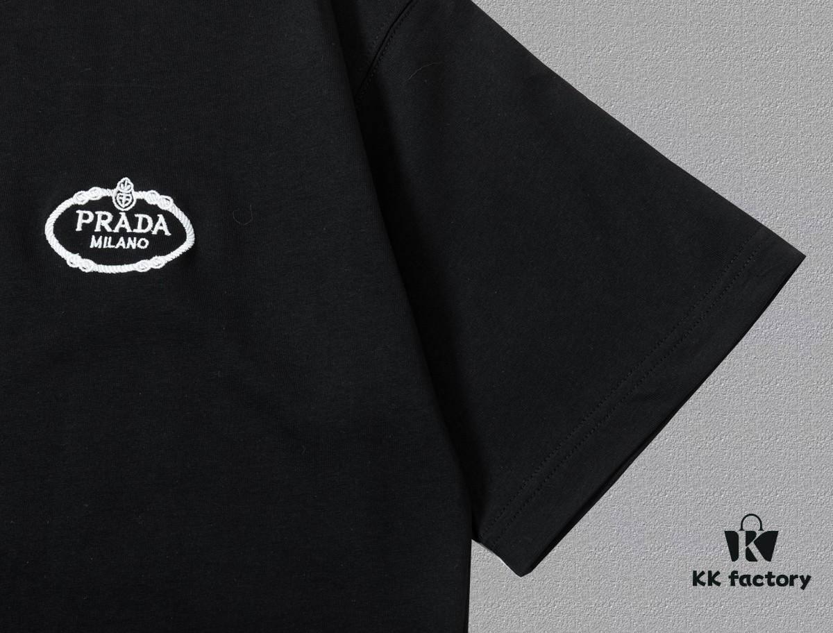 PR*DA Embroidered Premium Version Short Sleeve T-Shirt (Unisex Design)