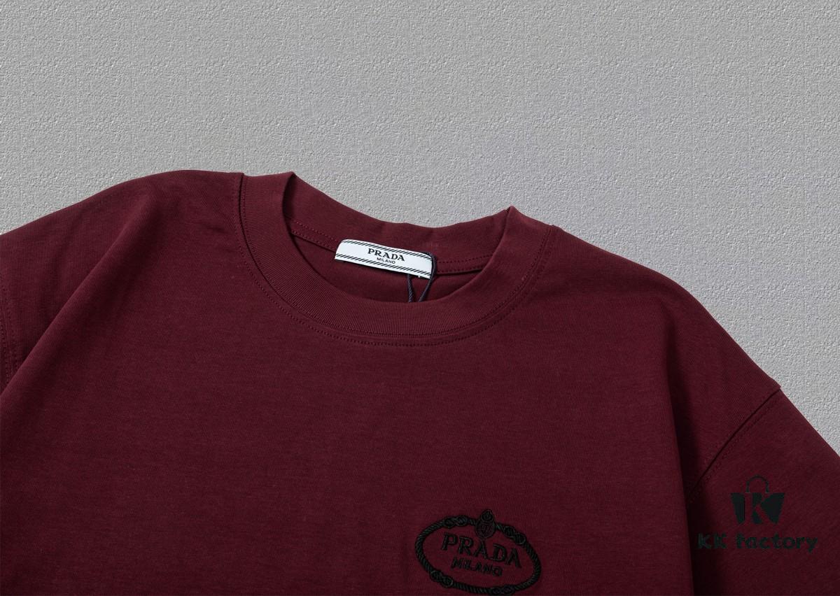 PR*DA Embroidered Premium Short Sleeve T-Shirt (Top-tier Quality, Distinct from Generic Versions)