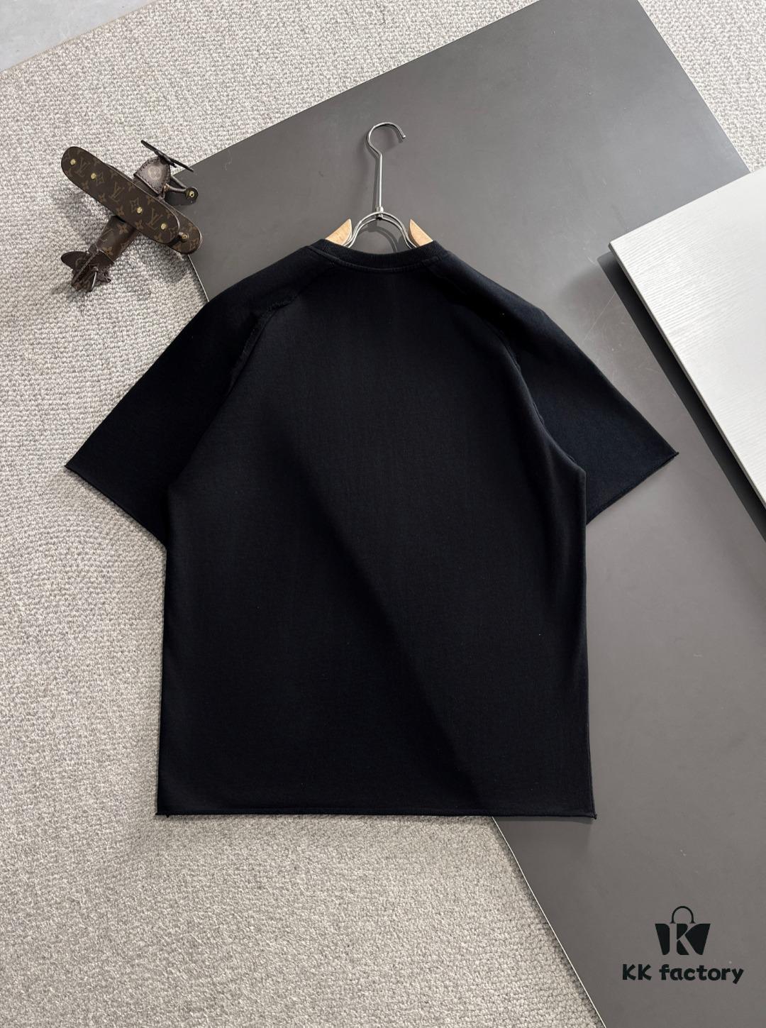 PRADA High-Quality 2025 Spring/Summer New Men's Tie-Dye Washed Short-Sleeve T-Shirt