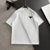 PRADA 2025 Spring/Summer New Men's High-Quality Washed Tie-Dye Short-Sleeve T-Shirt