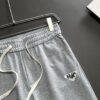 Prada 2025 Spring/Summer New Elastic Waist Casual Trousers, Lightweight Custom Fabric from Boutique, Highly Breathable and Comfortable, Exquisite Details, Brand-Inspired Design Concept Reflecting High Quality, Soft and Delicate Touch, Leisure Cut with Excellent Fit