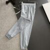 Prada 2025 Spring/Summer New Elastic Waist Casual Trousers, Lightweight Custom Fabric from Boutique, Highly Breathable and Comfortable, Exquisite Details, Brand-Inspired Design Concept Reflecting High Quality, Soft and Delicate Touch, Leisure Cut with Excellent Fit