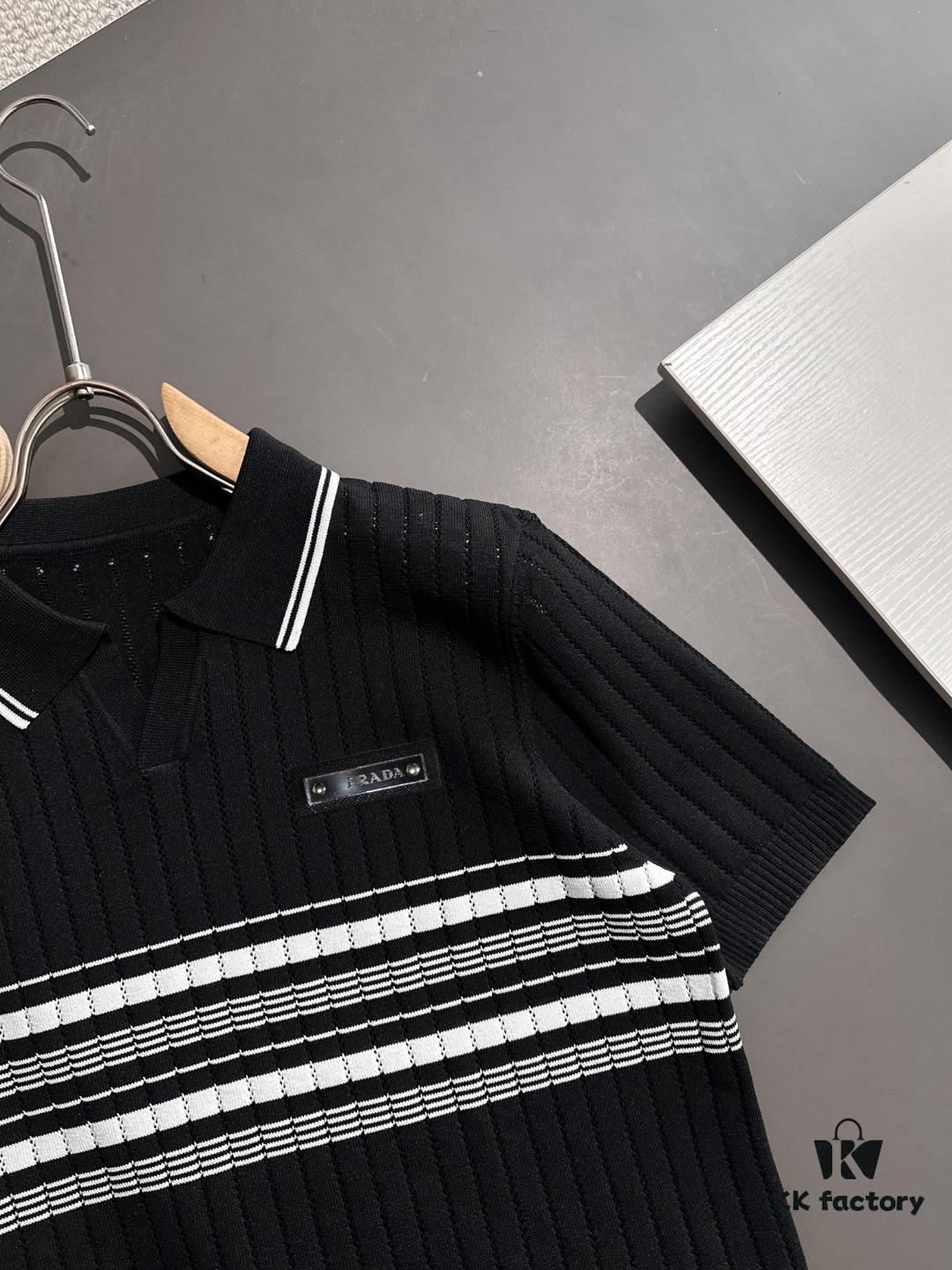 High-Quality Prada 2025 Men's New Crew Neck Short-Sleeve T-Shirt