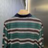 Prada Striped Long-Sleeve Polo Shirt