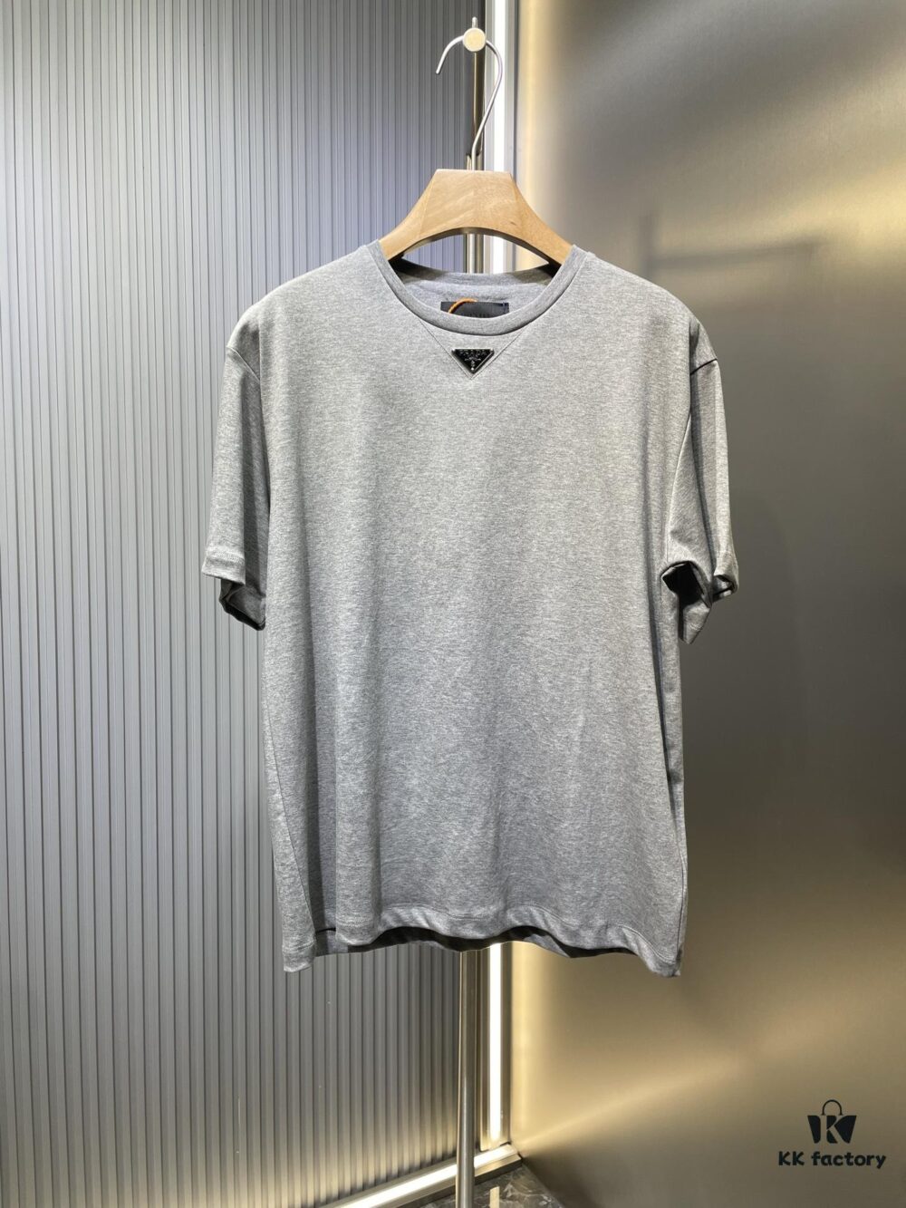 Prada Triangle Logo Short Sleeve T-Shirt