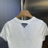 Prada 2025 Latest Triangle Logo Printed Cotton Short-Sleeve T-Shirt, Soft and Comfortable Fabric, Fresh Design Inspiration, Highly Stylish and Representative, Comfortable, Breathable Touch, Extremely Fashionable and Timeless with Character, Premium and Versatile Look