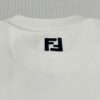 FENDI Men's 3D Embroidered Cotton Short Sleeve T-Shirt, Premium 280g Double-Layer Cotton Fabric, Comfortable and Soft, Spring/Summer New Arrival
