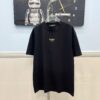 FENDI Men's Premium Cotton Short-Sleeve T-Shirt with 3D Embroidery, Spring and Summer New Arrival
