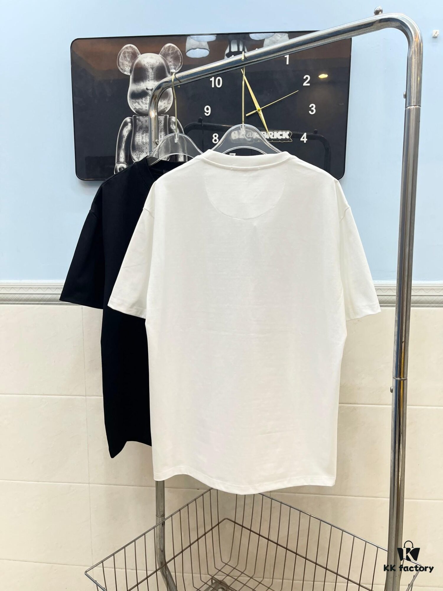 FENDI Men's Premium Cotton Embroidered Casual Short Sleeve T-Shirt, 280g Double-Layer Cotton Fabric, 3D High-End Embroidery, Spring and Summer New Arrival