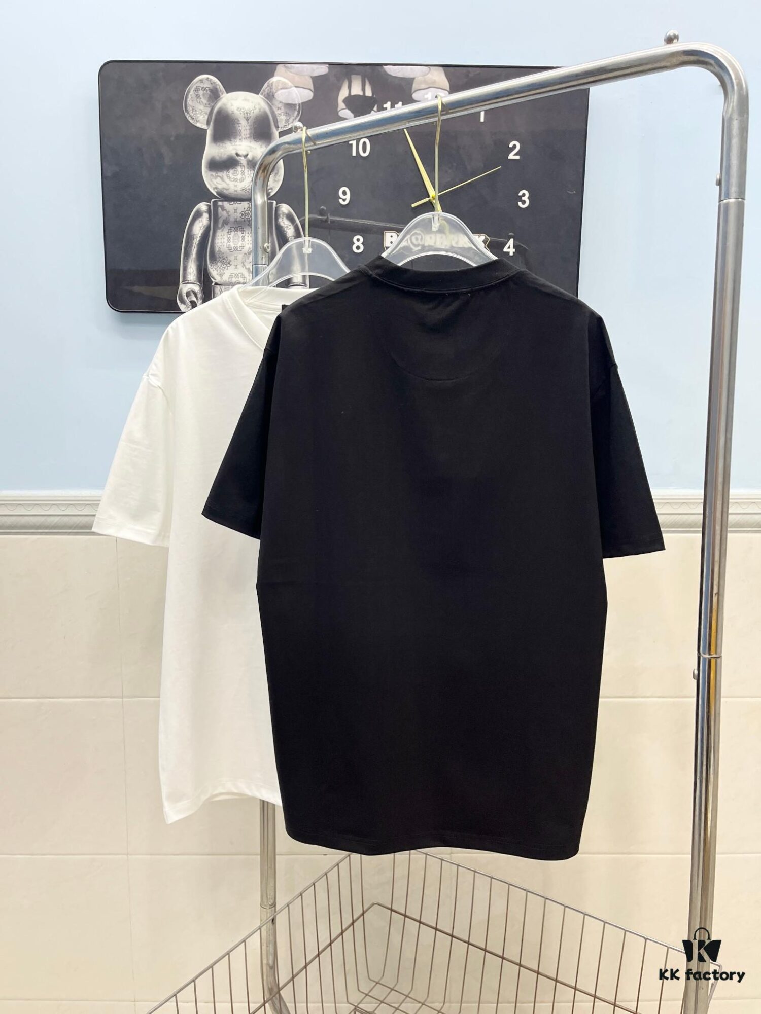 FENDI Men's Premium Cotton Embroidered Casual Short Sleeve T-Shirt, 280g Double-Layer Cotton Fabric, 3D High-End Embroidery, Spring and Summer New Arrival