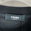 FENDI Fendi 2025 Spring/Summer New Arrival Round Neck Short Sleeve T-Shirt with Hand-Painted Front and Back Print, Made from 320g Double-Yarn Combed Cotton, Slightly Loose Fit, Soft and Substantial Fabric, Unisex Design