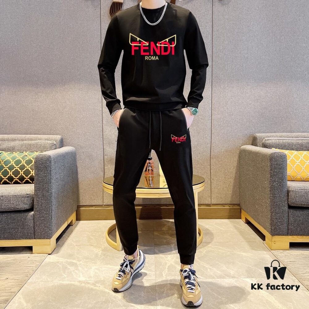 FENDI (Gospel for the Plump) New 2025 Best-Selling Hoodie Set – Official Website Original Version, Premium Natural Roman Cotton, Elegant and Comfortable Unisex Fit