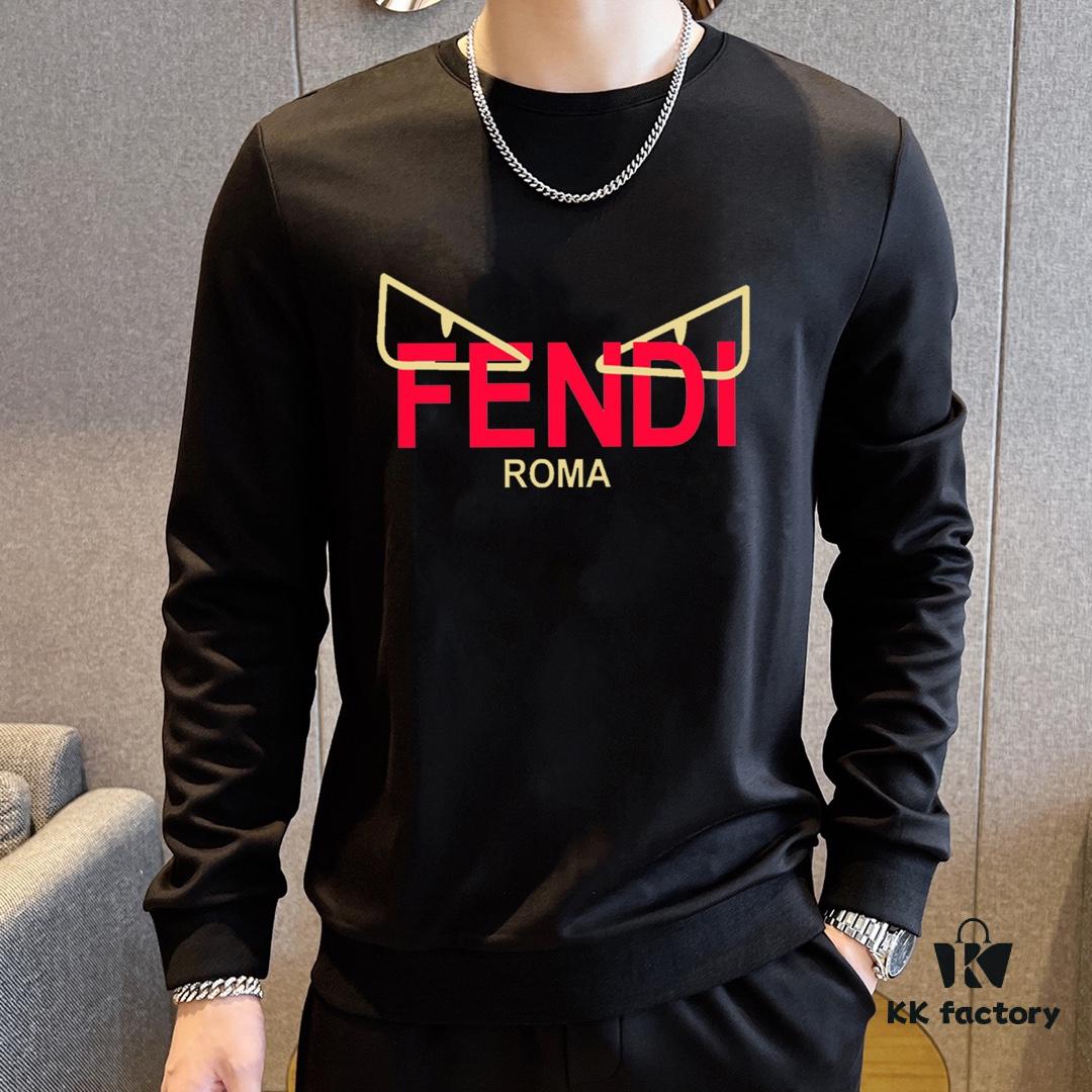 FENDI (Gospel for the Plump) New 2025 Best-Selling Hoodie Set – Official Website Original Version, Premium Natural Roman Cotton, Elegant and Comfortable Unisex Fit