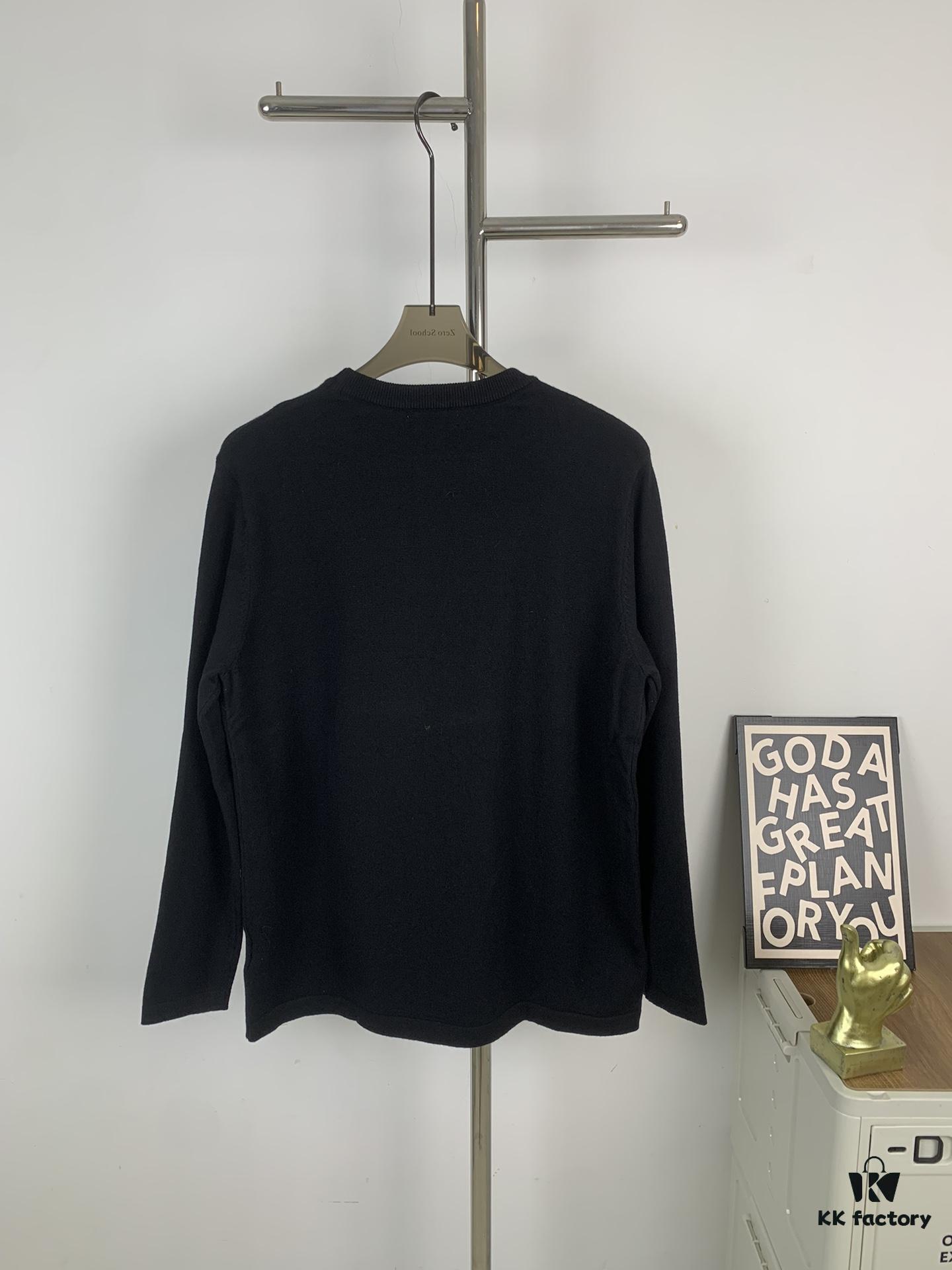 New FENDI Monogram 'Big Demon Eye' Jacquard Knit Short-Sleeve T-Shirt Unisex