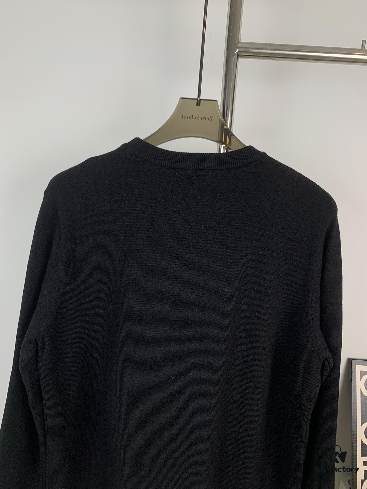 New FENDI Monogram 'Big Demon Eye' Jacquard Knit Short-Sleeve T-Shirt Unisex