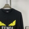 New FENDI Monogram 'Big Demon Eye' Jacquard Knit Short-Sleeve T-Shirt Unisex
