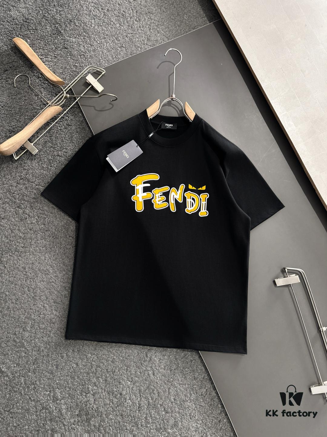 FD 2025SS Spring Summer Newest Round Neck Fashion Short Sleeve T-Shirt, Official Website Synchronized, Cabinet Pure Cotton Fabric! Skin-Friendly Comfortable, Timeless and Easy to Wear, Classic Minimalist Logo Design, Original Factory Craftsmanship Meticulous, Essential Item for Stylish Men